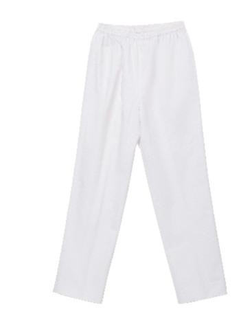 Anti-bactérias uniformes tecidas planície de White Pants Medical da enfermeira unisex de 155 G/M Enrugamento-livres