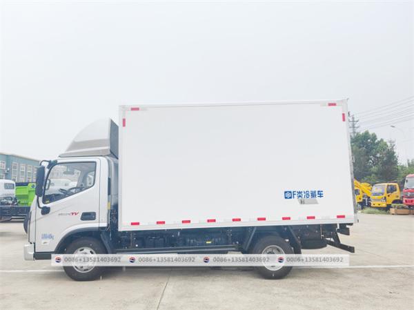 China Foton Brand 4x2 5ton Camion Refrigerado Meat Delivery Refrigerator Van Truck