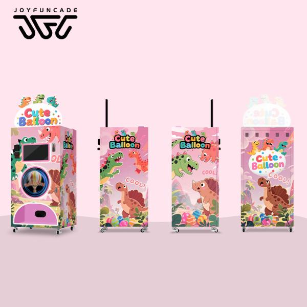 Electronic Payment Commercial Dinosaur Party Balloon Vending Machine with Anti-Jamming Design for Amusement Mall