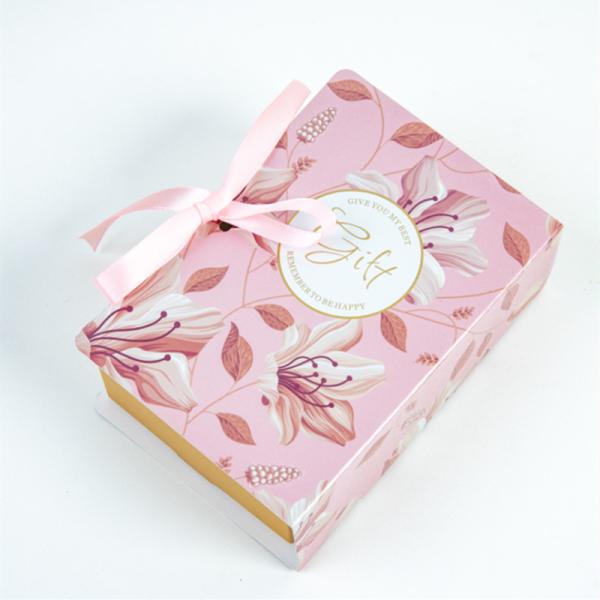 Superficie de acabado de la caja de regalo de chocolate laminada de mat de tamaño personalizado Ferrolita embalaje