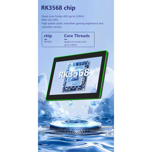 13.3Inch Wall Mounted Conference Room Tablet NFC/RFID POE Commercial Android Tablet Surrounding Led Light