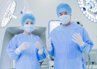 Nonwoven de alta qualidade material do polipropileno da virgem de 100% para o tampão cirúrgico, máscara, vestido