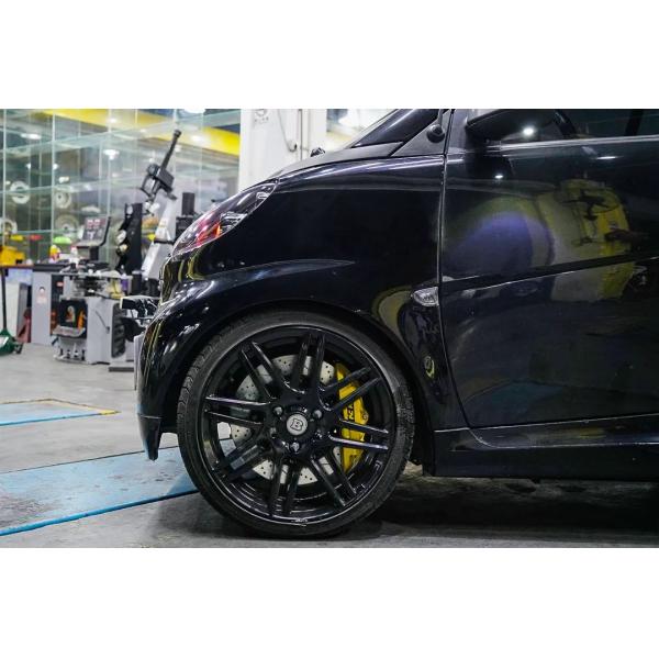 Smart Mercedes Big Brake Kit 17-дюймовый автомобильный обод передний 4-поршневой суппорт тормозной комплект Auto Brake