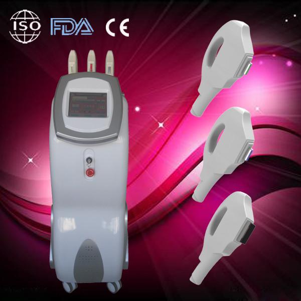 SR VR HR Three Handles Laser IPL Hair Removal Machine for Skin-rejuvenation , Hair Removal