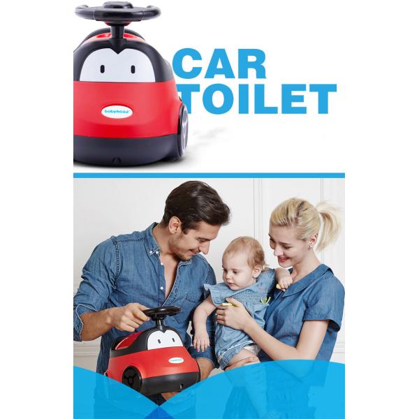 6 Months-3 Years Old Girls' Drawer Type Car Toilet Stool with Gender-Specific Urinal