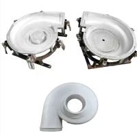 Proceso de moldeo por rotación de aluminio plateado Molde de concha de turbina eólica