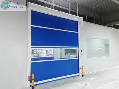                  PVC Fabric Car Wash Plastic Fast Action Automatic Servo System Rapid Roll High Speed Roller Shutter Door             