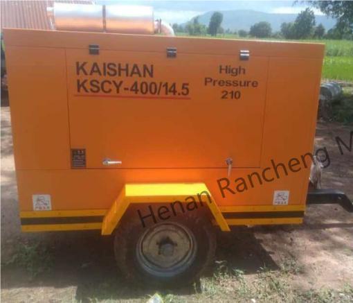 KSCY-400/14.5K  400cfm Diesel Portable Screw Air Compressor With Cummins Engine