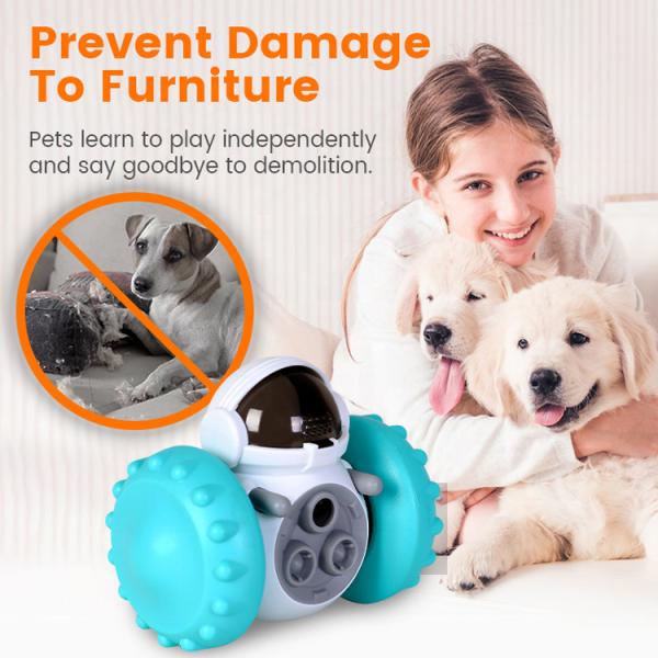 Pet Slow Treat Toy Dogs Food Puzzle Feeder ToysSuitable Robot Food Dispenser Interactive