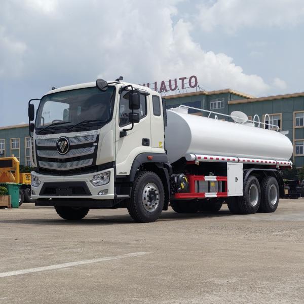 new condition diesel engine fuel bowser truck Euro 5 FOTON 6*4 fuel tanker truck  gasoline refueling truck