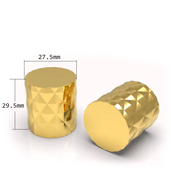 Die Casting Screw Cap 18mm Zamak Perfume Caps Child Proof