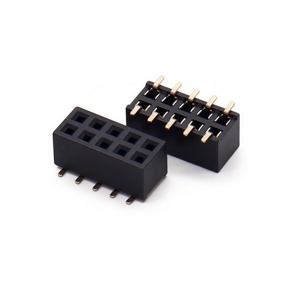 2.54×2.0mm Dual Row SMT Female Header without Polarizing Post