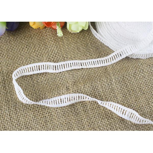 Polyester Ladder Water Soluble Chemical Lace Trim By The Yard Good Color Fastness