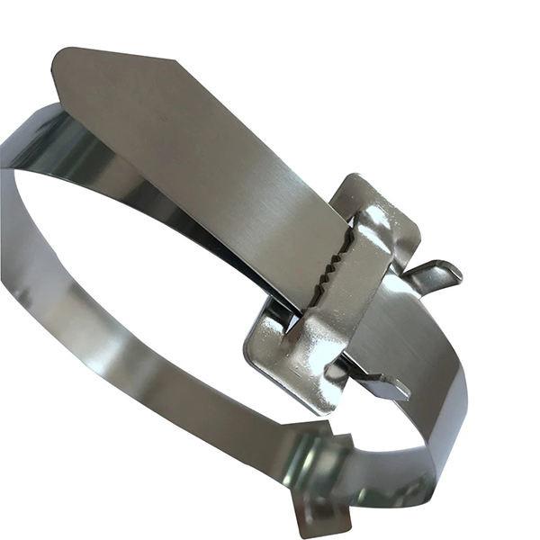 Heat Resisting Stainless Steel Strap Buckle , 1/2 Bandit Strap Buckles