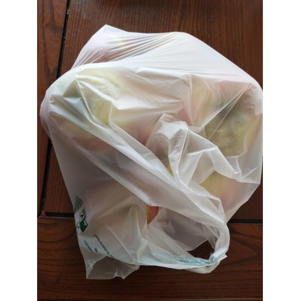 Food Grade Small Biodegradable Plastic Bags 22+12 x 50 Cm For Fruits