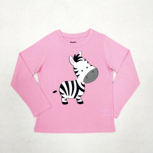 Soft Animal Print Girls Sleepwear Set Spring/Autumn 100% Combed Cotton Soft Hand Feel