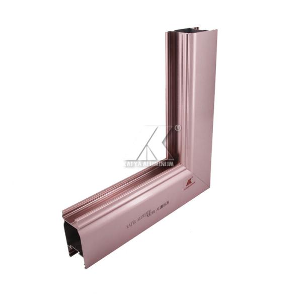 AA15 Rose Gold Anodized Aluminium Profile For Sliding Doors