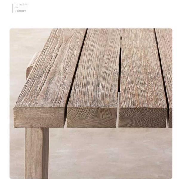 Nordic Modern Round And Rectangle Teak Outdoor Dining Table And Chairs For 10 Person