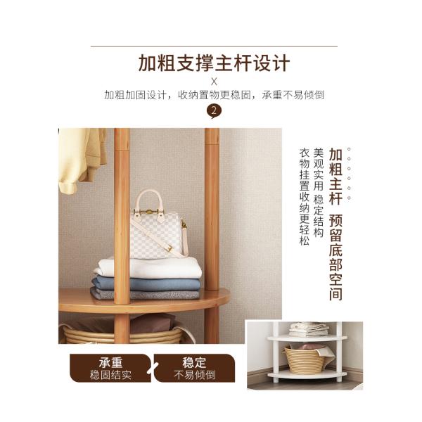 Semicircular Corner Coat Rack Hanger Stand Clothing Display Rack