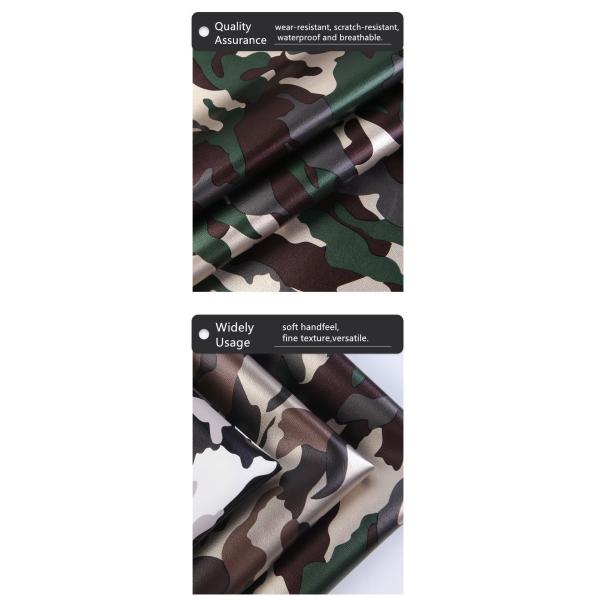 Многофункциональный камуфляж Фальшивая кожаная сумочка PU Имитация кожаная хлопка бархат