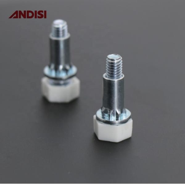 Threaded Rubber Base Furniture Leg for Adjustable Height Table Cabinet in Home Office