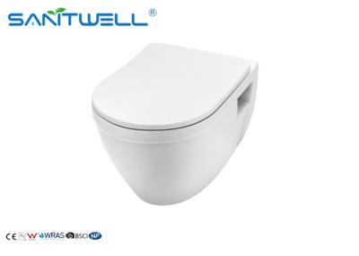WC fixado na parede cerâmico, bandeja parede-pendurada cerâmica sem aro 520*360*340mm do WC