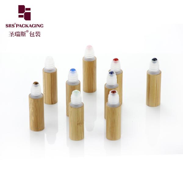 BPP-5ML Bamboo Empty Roller Ball Applicator Bottle For Cosmetic Skincare