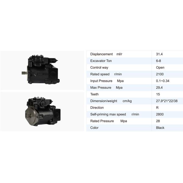 TGFQ K3SP36B Para SK60SR/SK70SR YT10V00016F1 Bomba hidráulica