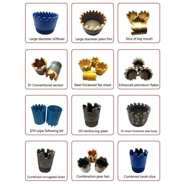 Высокое сопротивление ссадины стального тела лезвий буровых наконечников 3 водяной скважины твердости