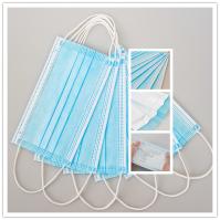 ASTM-F2100 le niveau 3 Earloop chirurgical jetable médical non-tissé du masque protecteur 3ply