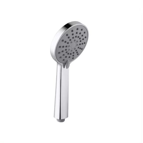3 Functions Hand Shower Set for Portable Spa High Pressure Round Shape Chrome Finish