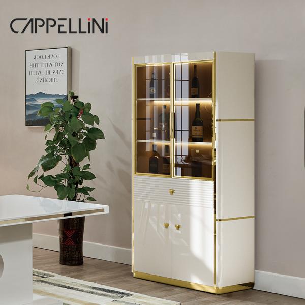 Modern Design Kitchen Sideboard Buffet Cabinet Dining Room Home Furniture Luxury Storage Wooden Sideboard With Mirror