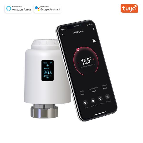 Домашний термостат ZigBee WiFi умный для экрана дисплея OLED/клапана радиатора