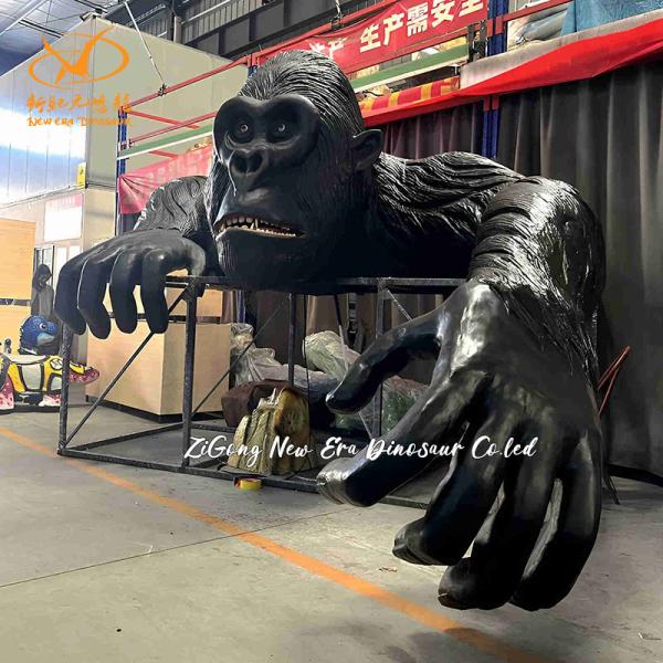 Vivid Robotic Lifesize Animatronic Animal Chimpanzee for Themed Park