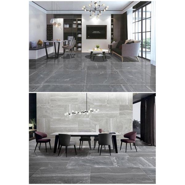 Pure Grey Large Ceramic Floor Tiles , Ceramic Bathroom Wall Tiles 90 X 90 Cm