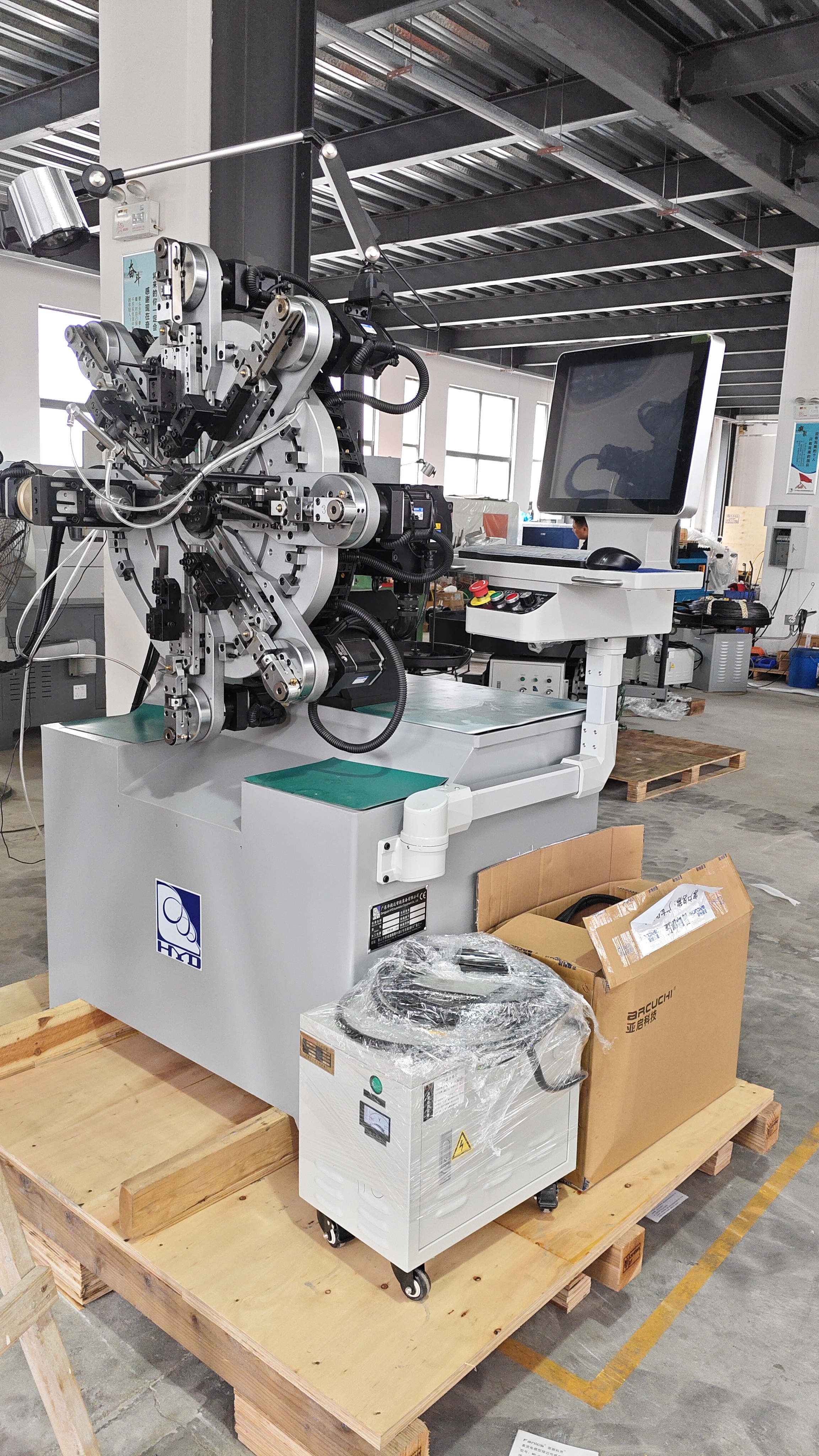 380V Computerized Wire Bending Machine With 1.0 KW Cutter And Angle Rotor
