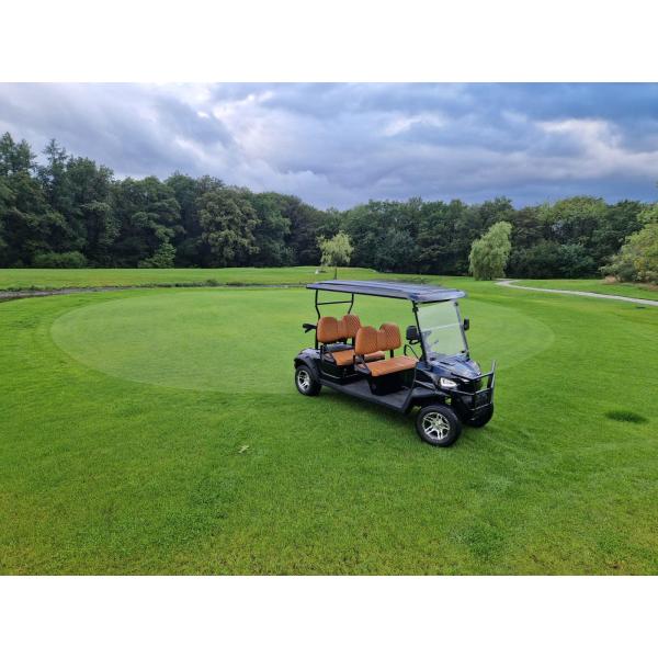 4-местная гольф-коляска с батареей 48 В. Мощный двигатель переменного тока