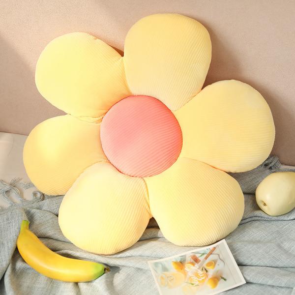 Office Chair Creative Futon Anti-Bacteria Sunflower Throw Pillow with Small Daisy