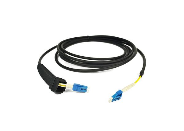 SM / MM Fiber MPO MTP Patch Cord High Flexibility With DLC Connector