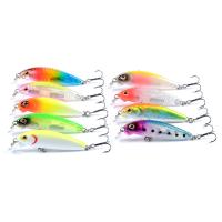 9 couleurs 5.5cm/5.70G Appât de pêche à la minou en train de couler Mullet,perche,poisson-chat appât en plastique dur