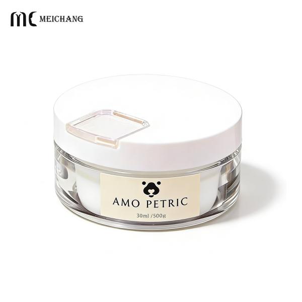 30G 50G Pet Balm Jar with Built-in Spoon and Airtight Sealing for Hygienic Pet Paw & Nose Care