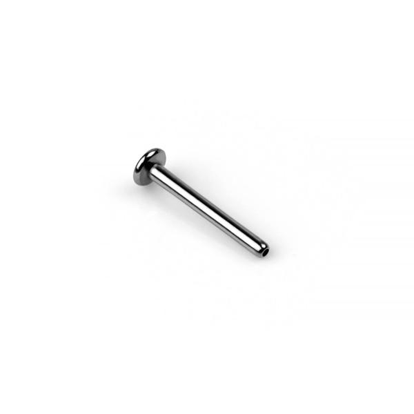 18K Gold Titanium Tongue Jewelry 2.5mm 18g Threadless Labret Post