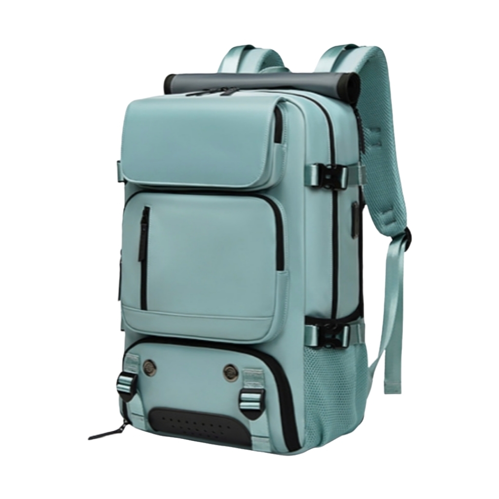 Men's Stylish Geometric Design Waterproof Oxford Backpack Zipper Inspired Business Sports for College Students Laptop Polyester