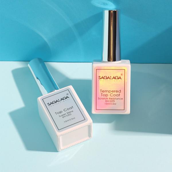 Gel Polish Base and Top Coat No Wipe Customize Super Shine Uv Gel Nails Top Coat