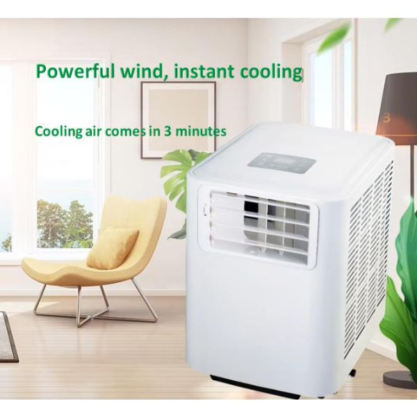 Small Portable Air Conditioner 9000 BTU with 360° Casters Washable Filter Heating Cooling Dehumidifying AC for Hotel Commercial