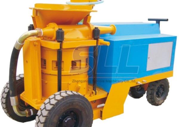 Piston Type Wet Mix Shotcrete Machine / Cement Sprayer Machine Less Wearing Parts