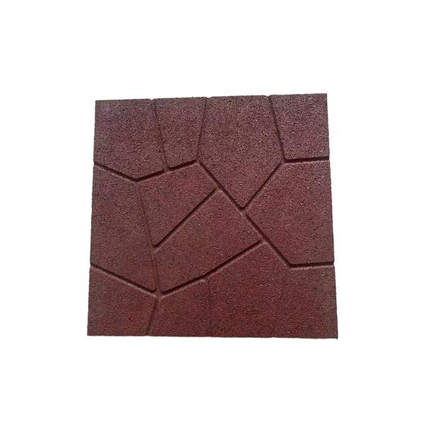 Revêtements de sol en caoutchouc amortissants pour parcs extérieurs 1000mmx1000mm 500x500mm