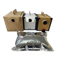 Sac aseptique de bavoir de vin de 1L 2L 3L 5L 10L dans le distributeur de boîte avec le robinet