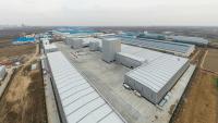 Cadre de structure en acier à double pente à large étendue entrepôt préfabriqué