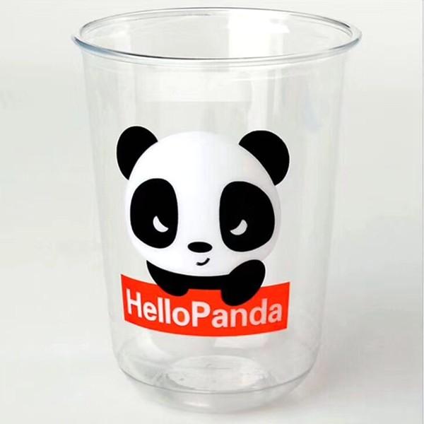Cor translúcida opaca transparente do animal de estimação plástico descartável frio dos copos 16oz